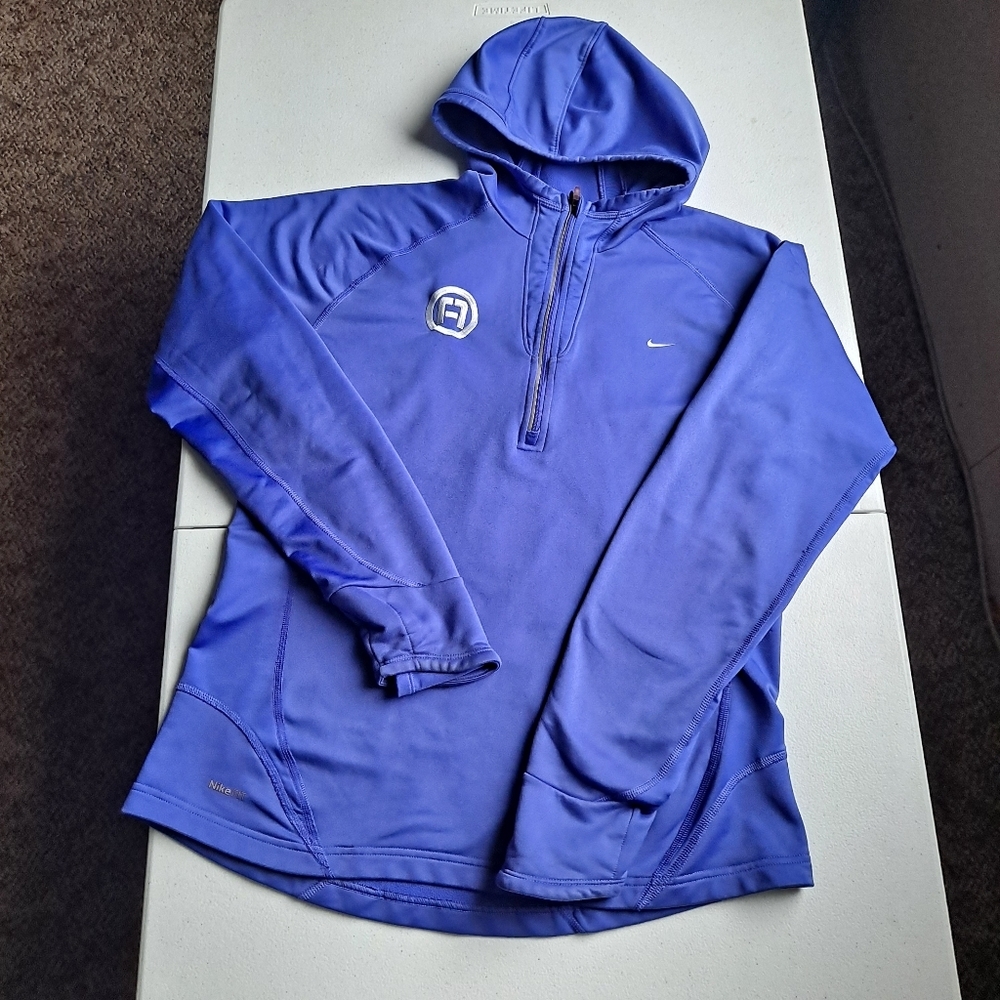 Nike Fit Blue Zip-Up Sweatshirt - Picture 1 of 8